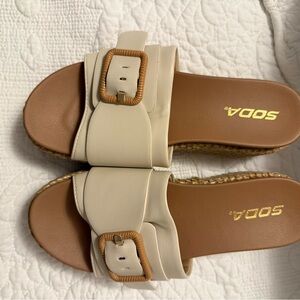 Soda slip on platform sandals